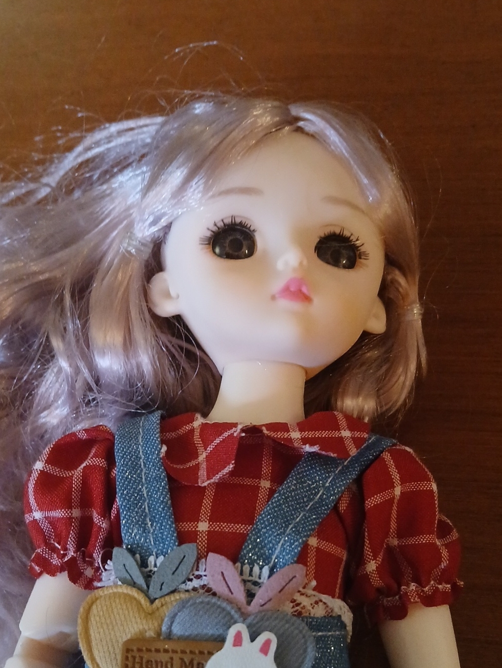 Beautiful Adollya 30cm 1/6 BJD Doll Plastic Soft Pretty Hair 😍 💗 Dark Eyes